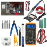 60W Electric Soldering Iron Kit with Desoldering Pump – $10.86