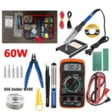 60W Electric Soldering Iron Kit with Solder Wire – $12.99