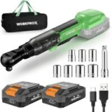 Workprox 20V Cordless Electric Ratchet Wrench Kit with 2 Batteries for $58.84