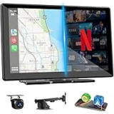 Accfly 9-inch Upgraded Wireless CarPlay Screen with Backup Camera – $74.99 ($169.99 Original)