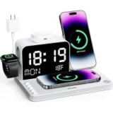 Acer 7-in-1 30W Wireless Charging Station with LED Clock and Night Light for $39.67
