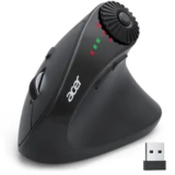 Acer Ergonomic Wireless Mouse with Side Scroll Wheel and Dual Modes for $18