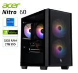 [Prebuilt] Acer Nitro 60 Desktop i7-14700F, 5070 Ti, 32GB, 2TB SSD Refurbished – $1511.24