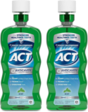 ACT Anticavity Zero Alcohol Fluoride Mouthwash 18 fl. oz (2-Pack) for $4.36
