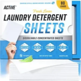 80-Load Active Laundry Detergent Sheets (Fragrance Free or Linen Scent) $11 at Amazon