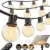 Addlon 198ft Solar String Lights with 60+4 Shatterproof LED Bulbs for $29.99