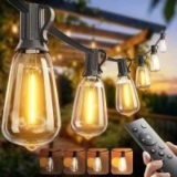 Addlon 100ft (2x50ft) 2700K LED Outdoor String Lights w/ Remote – $16.89 (53% Off)