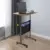 Adjustable Height Rolling Laptop Desk with Storage for $50.71