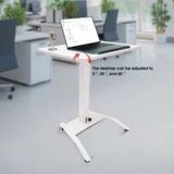 Adjustable Rolling Desk – Now $92.96, Originally $185.92