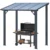 AECOJOY 5′ x 8′ Hardtop Gazebo Aluminum Pergola for $200