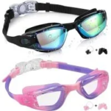Aegend Anti-Fog Anti-UV Swim Goggles for Kids (2-Pack) Now $6.99