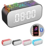 AFK BT501 Digital Alarm Clock with Bluetooth Speaker – $11.99 ($27.99 Original)