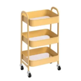 AGTEK 3 Tier Rolling Cart with Lockable Wheels for $15