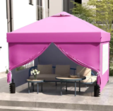 Ainfox 10 x 10 ft. Pop-up Canopy Tent with Sidewalls for $71.99
