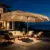 Ainfox 15′ Large Thatched Tiki Patio Umbrella with Lights for $112.09