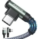 Ainope 6.6″ Right Angle USB-C to USB-A Cable (2-Pack) for $4.97