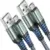 AINOPE 6.6′ USB-A to Micro USB Braided Charging Cables – 2-Pack for $3.49
