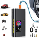 AIPOWAY 180PSI Cordless Tire Inflator with 6000mAh Power Bank for $13.49
