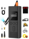 AIRSURE Cordless 150PSI Tire Inflator & Portable Air Compressor for $9.49