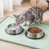 Aisslro Silicone Pet Feeding Mat w/ Raised Edges $8.99