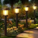 Alepods 10-Pack Solar Pathway Lights (Warm White) – $29.99 ($59.99 Original)