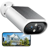 AlkiVision Wireless Outdoor Solar Security Cameras for $20.99