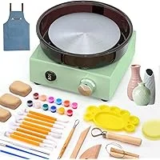 Alldeer 6-inch Mini Pottery Wheel Kit for $34.99