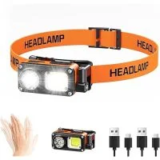 AlpsWolf HL-M1 Magnetic Rechargeable LED Headlamp with Motion Sensor – $6.99