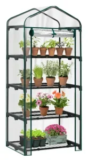 Alvantor 4 Tier Mini Greenhouse with PVC Cover for $23