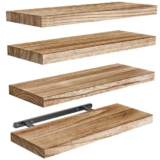 AMADA HOMEFURNISHING Floating Shelves (Set of 4) – $14.95