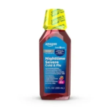 Amazon Basic Care Nighttime Severe Cold & Flu Syrup (Mixed Berry, 12oz) – $4.50