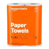 Amazon Basics 2-Ply Flex-Sheets Paper Towels, 2 Rolls, $2.49
