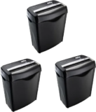 Amazon Basics 6-Sheet Cross-Cut Shredder 3-Pack for $54.97