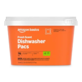 Amazon Basics Dishwasher Detergent Pacs, Fresh Scent – 78 Count for $8.34