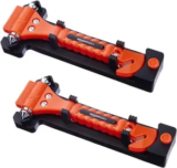 2-Pack Amazon Basics Emergency Seat Belt Cutter and Window Hammer Tool for $6.29