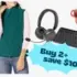 W & O Portable Rechargeable 4-Speed Waist Clip Fan for $16