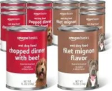 Amazon Basics 13.2oz Filet Mignon & Beef Wet Dog Food (12-Pack) for $12.91