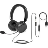 Amazon Basics On-Ear Wired Headset with Microphone for $9.99