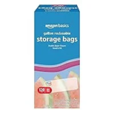 120-Count Amazon Basics Reclosable Gallon Food Storage Bags for $6.18