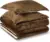 Amazon Basics Reversible Sherpa Comforter Set with Pillow Sham for $15