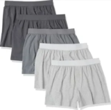 5-Pack Amazon Essentials Cotton Jersey Boxers for $17