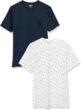 2-Pack Amazon Essentials Men’s Pocket Slim-Fit Crewneck T-Shirts for $4.63