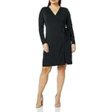 Amazon Essentials Women’s Long Sleeve V-Neck Wrap Dress for $6.20