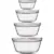 Anchor Hocking 4-Piece Durable Glass Mixing Bowls Set for $16.88