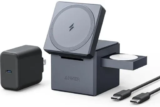 Anker 15W 3-in-1 MagSafe Wireless Charging Cube for $58.49