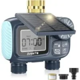 AnseTo 2-Outlet Solar Digital Sprinkler Timer with Brass Inlet for $24.99