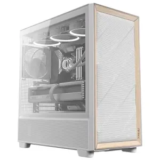 Antec Flux Wood White Mid-Tower E-ATX PC Case – $100 at Amazon