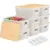 Anysig Stackable Plastic Storage Bins with Bamboo Lids (8-Pack) – $22.99