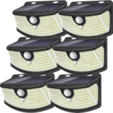 6-Pack Aootek 120-LED Solar Motion Sensor Lights for $21