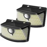 2-Pack Aootek Solar Motion Sensor Lights with 120 LEDs for $8.99
